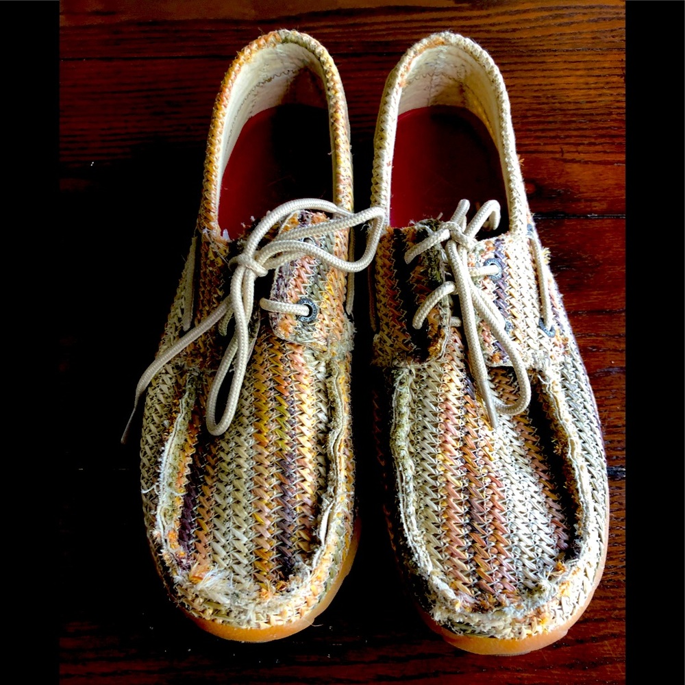 Twisted X braided shoes